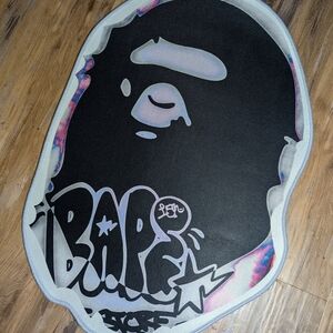 BAPE Black and Multicolor Rug